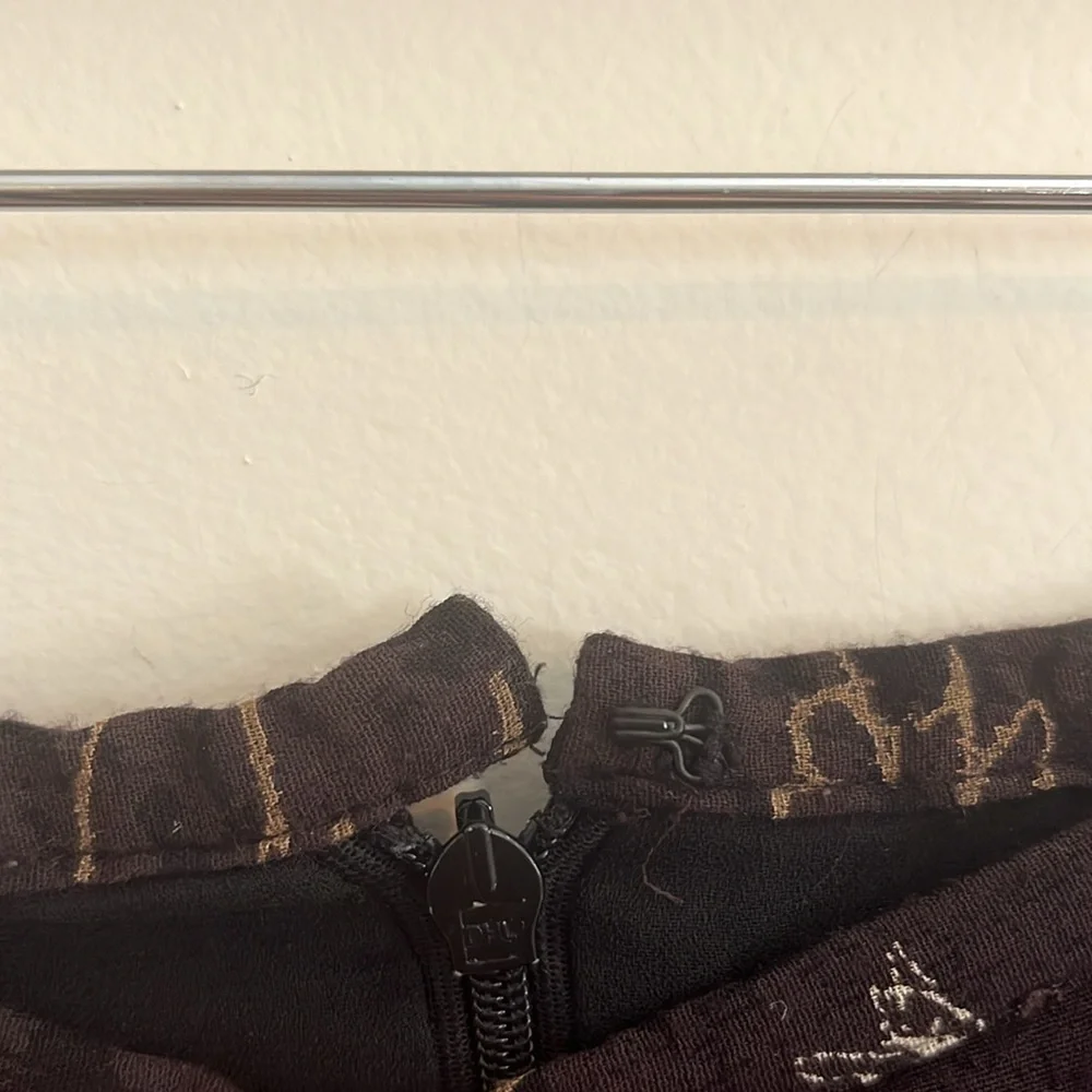 Vintage Sigrid Olsen Midi Skirt Brown Y2K Abstract  Autumn‎ Tiered Whimsigoth